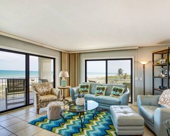 Amazing Views From This 3 Bedroom Direct Ocean Front 44' Wrap-Around Balcony - Cocoa Beach - Vardagsrum