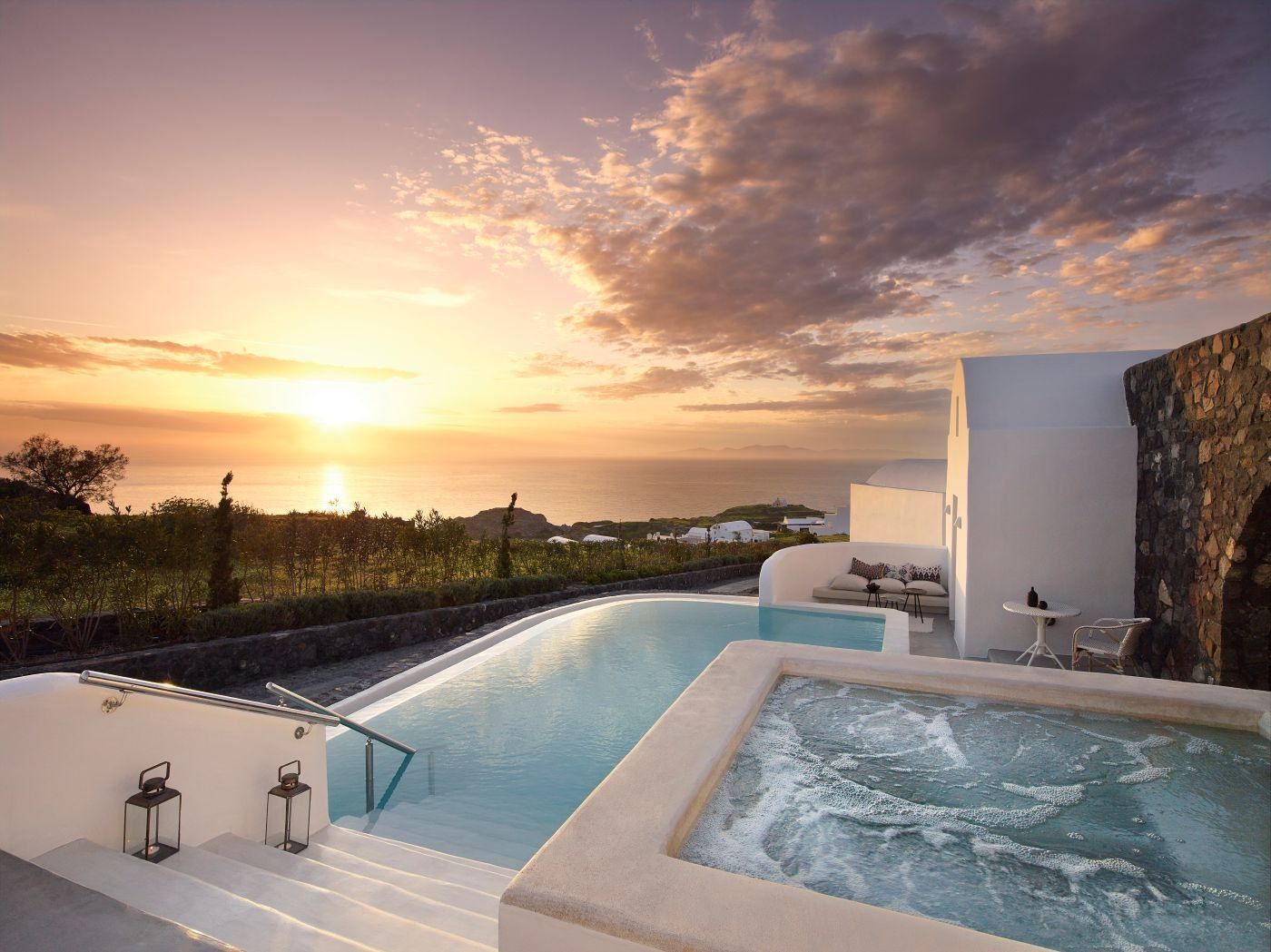 Santo Pure Oia Suites & Villas - אויה - חדר שינה