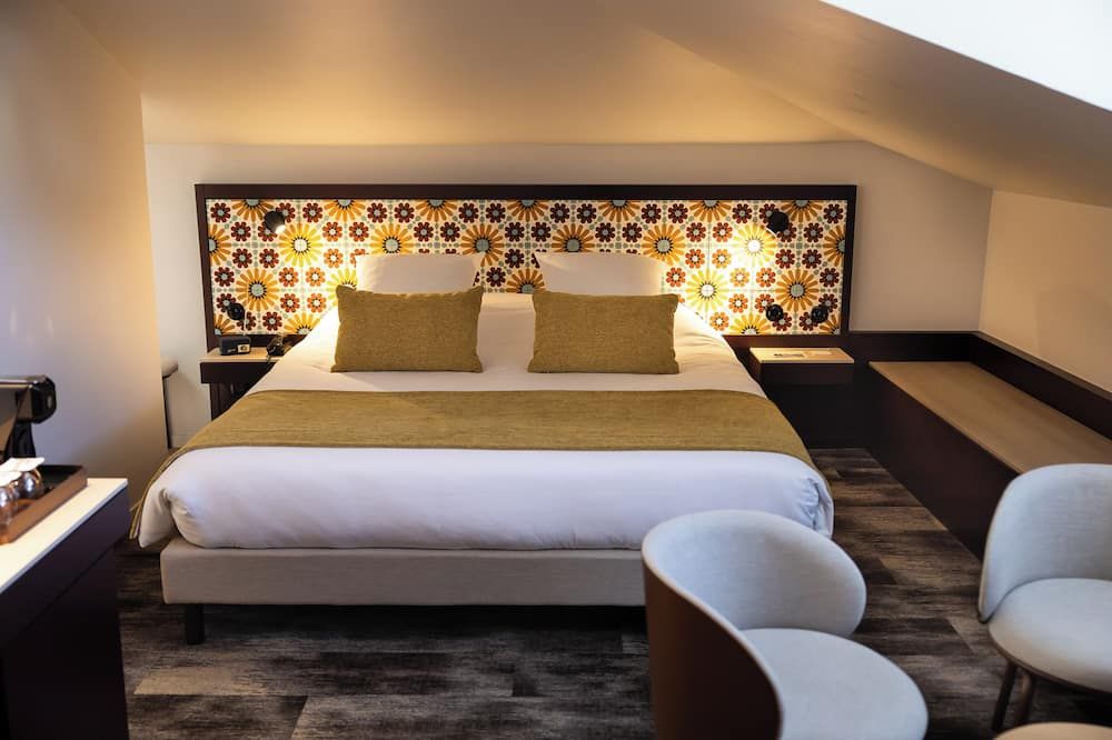 هوتل سانت نيكولاس - لاروشيل - غرفة نوم