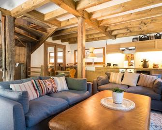La Ruinette - Chalet Guadeloupe - Bagnes - Wohnzimmer