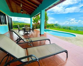 Sweeping ocean views, two-bedrooms, private pool, gated community, near golf, beaches - Ciudad Cortés - Pool