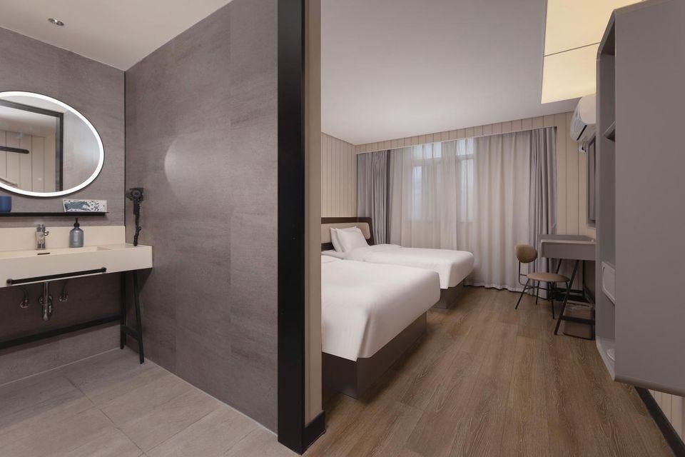 Hanting Hotel Nanjing Hanzhongmen Metro Station - نانجينغ - غرفة نوم