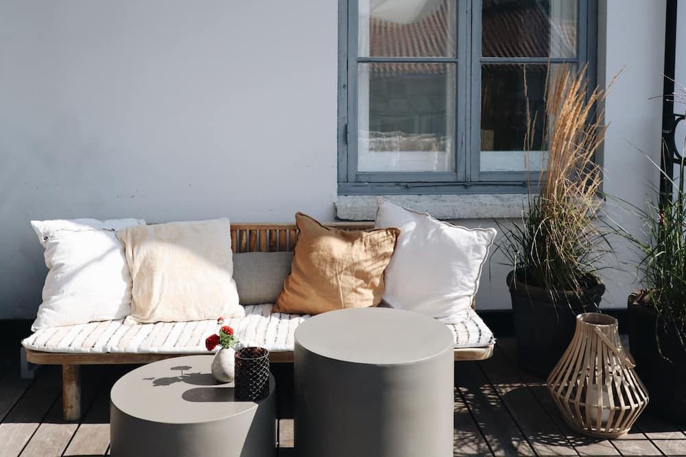 Kalk Hotel - ויזבי - פטיו