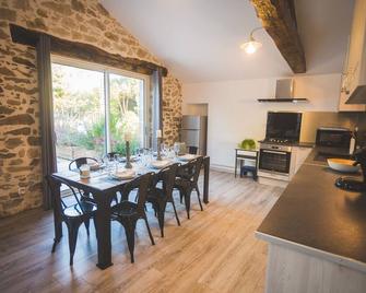 Exceptional house with heated pool - 8 people - La Mothe-Achard - Їдальня