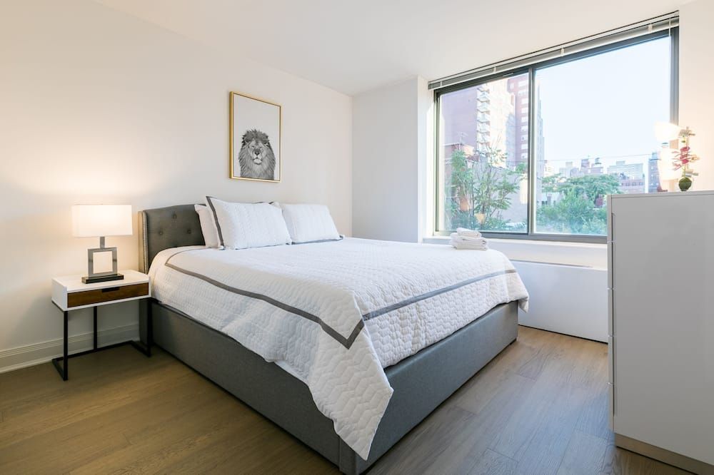 بيوتيفول 1 بد فولي فيرنيشد أبارتمنت - نيويورك - غرفة نوم