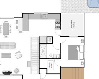 Cedar Springs Cabin - Meredith Lodging - Welches - Floorplan