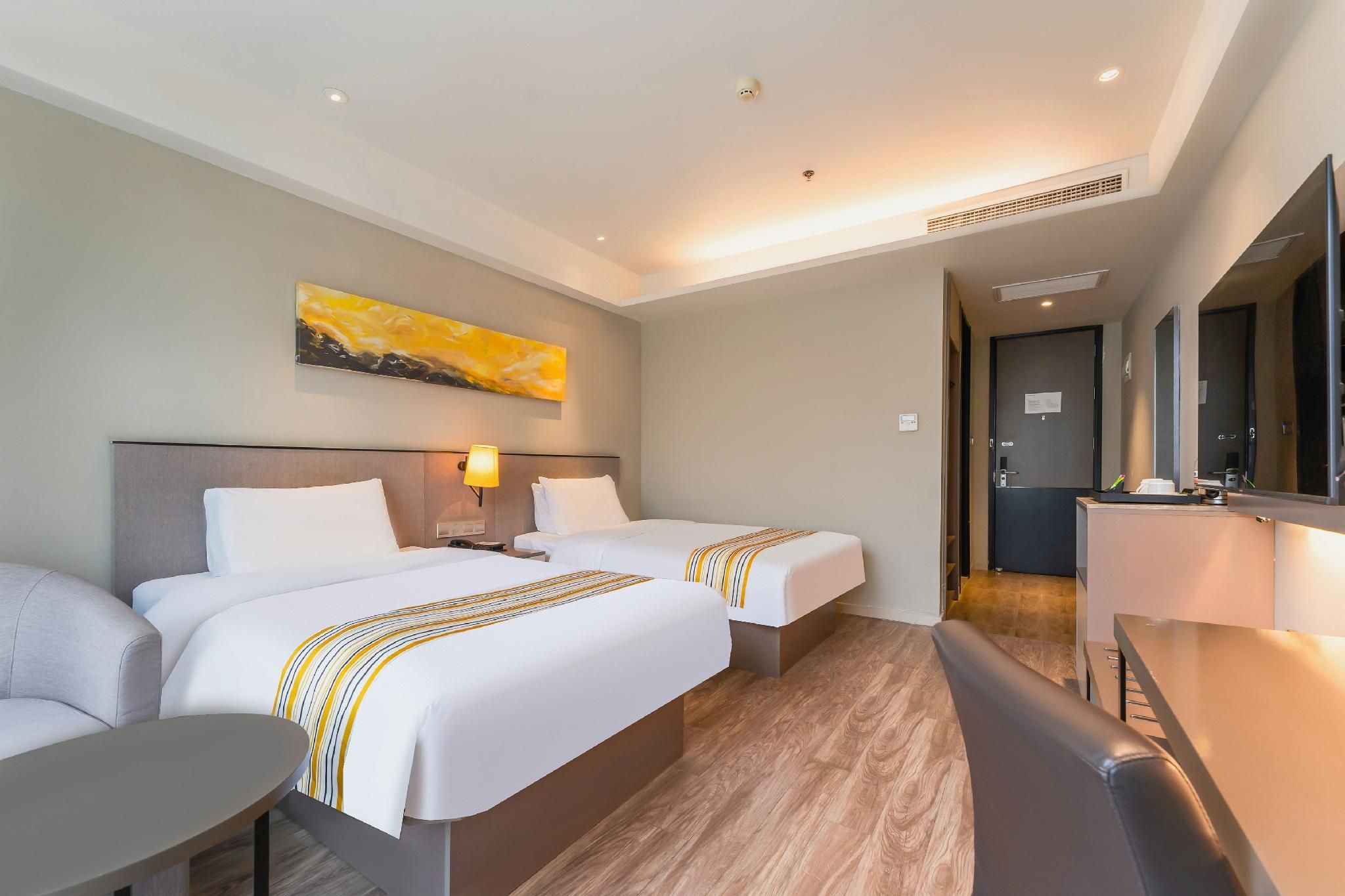 Home Inn Plus Xi'an High-tech Zone Jinye First Road Zhangba Fourth Road Metro Station - שי-אן - חדר שינה
