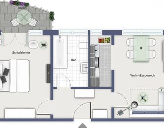 Dünengarten Wohnung 24 - Kühlungsborn - Floorplan