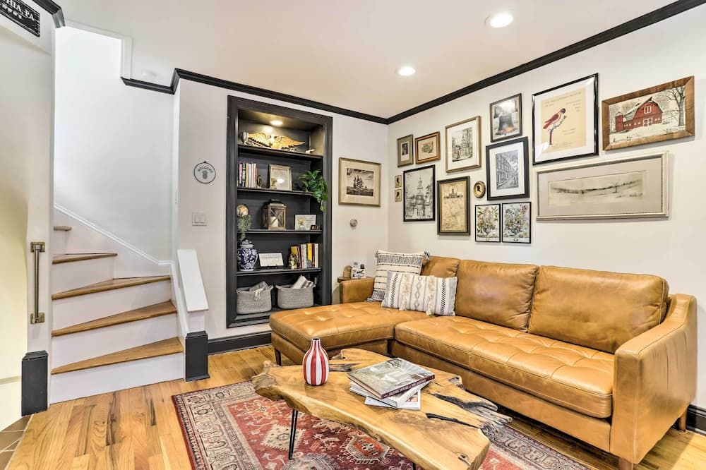 Historic Home w/ Garden, 4 Mi to Lincoln Financial - Filadelfia - Sala de estar