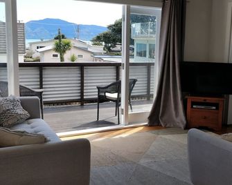 Sun trap by the beach! - Paraparaumu - Living room