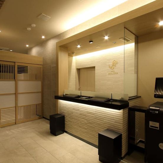 Front desk view of Hotel Meldia Shijo Kawaramachi