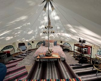 Beautiful Bell Tent Rental near Kansas City for Glamping in Missouri - Excelsior Springs
