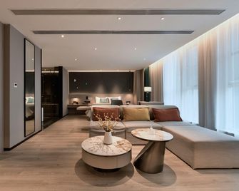 Taiyuan Meilan Light Luxury Hotel (Tongda Street Subway Station) - Taiyuan - Bedroom