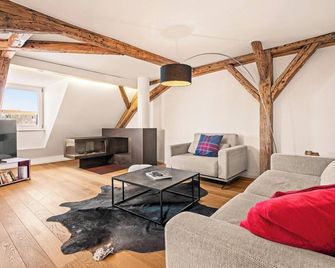 Ferienwohnung Insel-Loft - Maisonette auf der Insel, exklusiv mit Dachterrasse - Lindau - Wohnzimmer