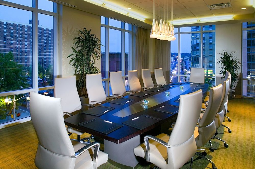 Conference room view of The Heldrich Hotel