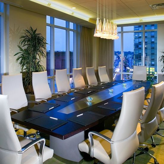 Conference room view of The Heldrich Hotel