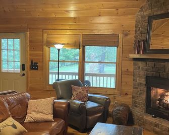Beautiful Custom Cabin On Almost 2 Acres With Lots Of Privacy - Blue Ridge - Sala de estar