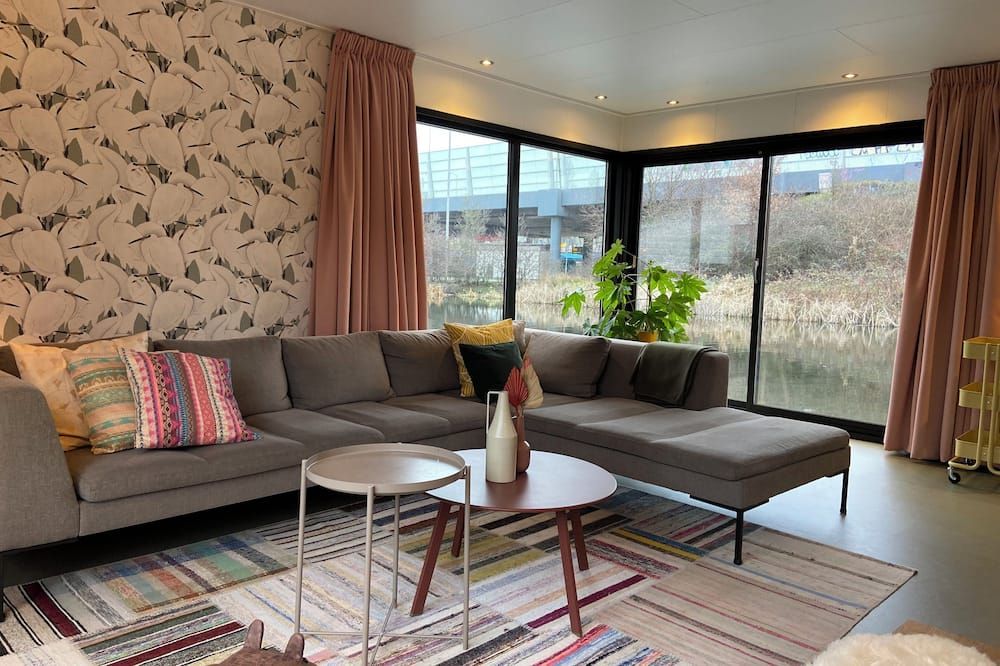Unieke Woonark Met Privetuin En Free Par - Rotterdam - Living room