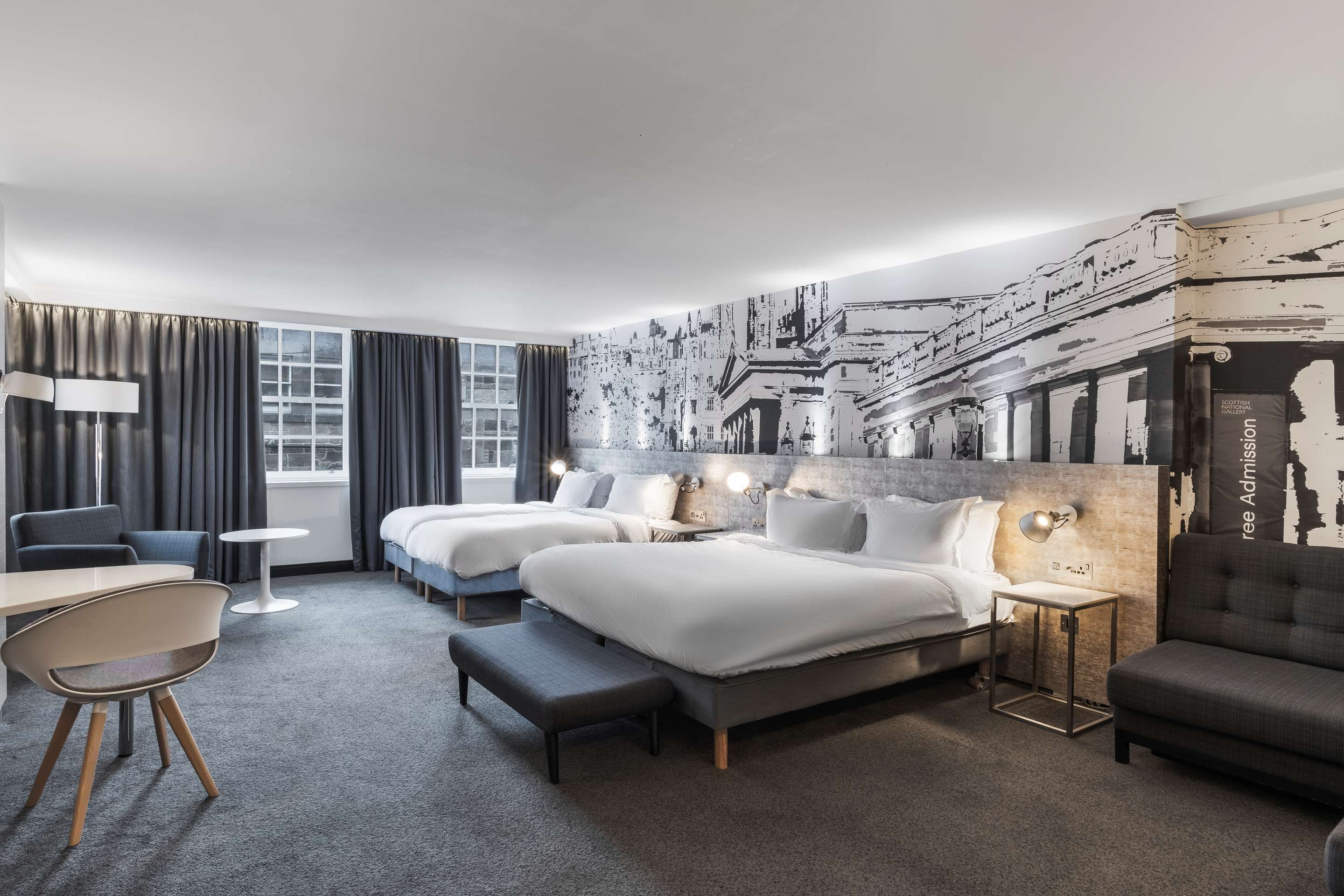 Radisson Blu Hotel Edinburgh City Centre - אדינבורו - חדר שינה