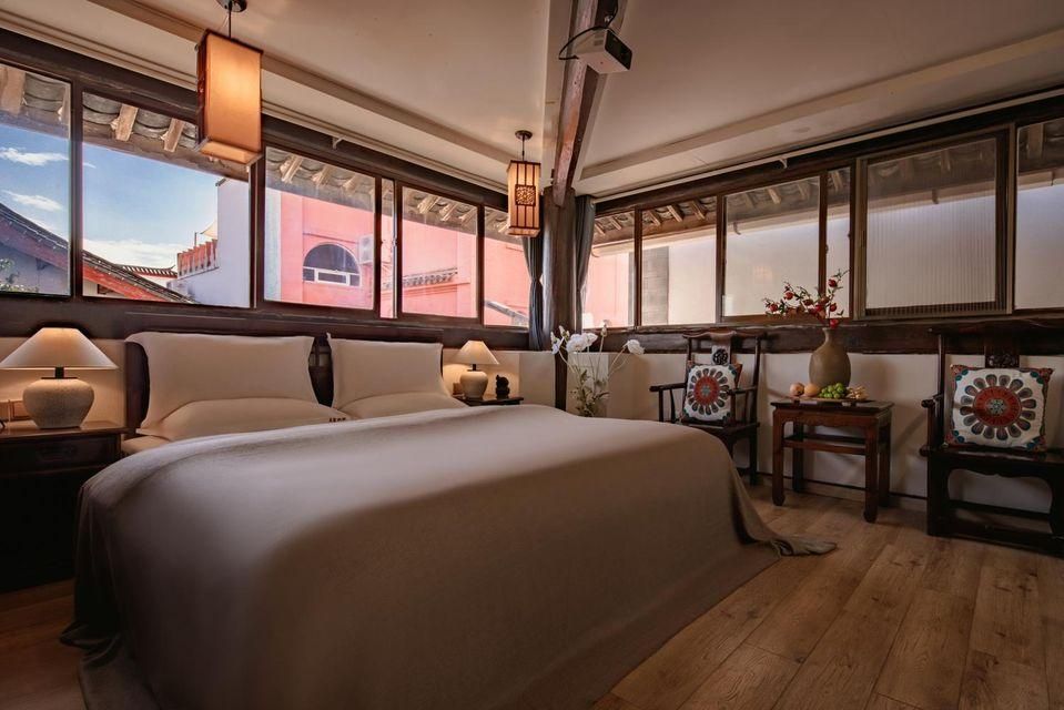 Lijiang Wangjia Courtyard Inn - ליז'יאנג - חדר שינה
