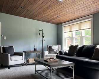 Modern Industrial Farmhouse - The Wayback - Orange - Living room