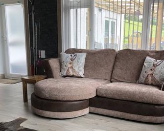 Farm setting with large living areas and wood fired hot tub - Carmarthen - Living room