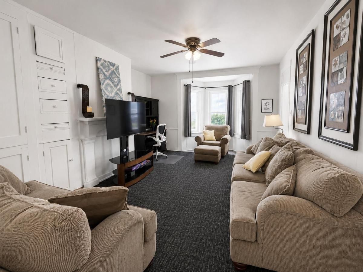 Large Furnished Apartment with Workspace & Laundry