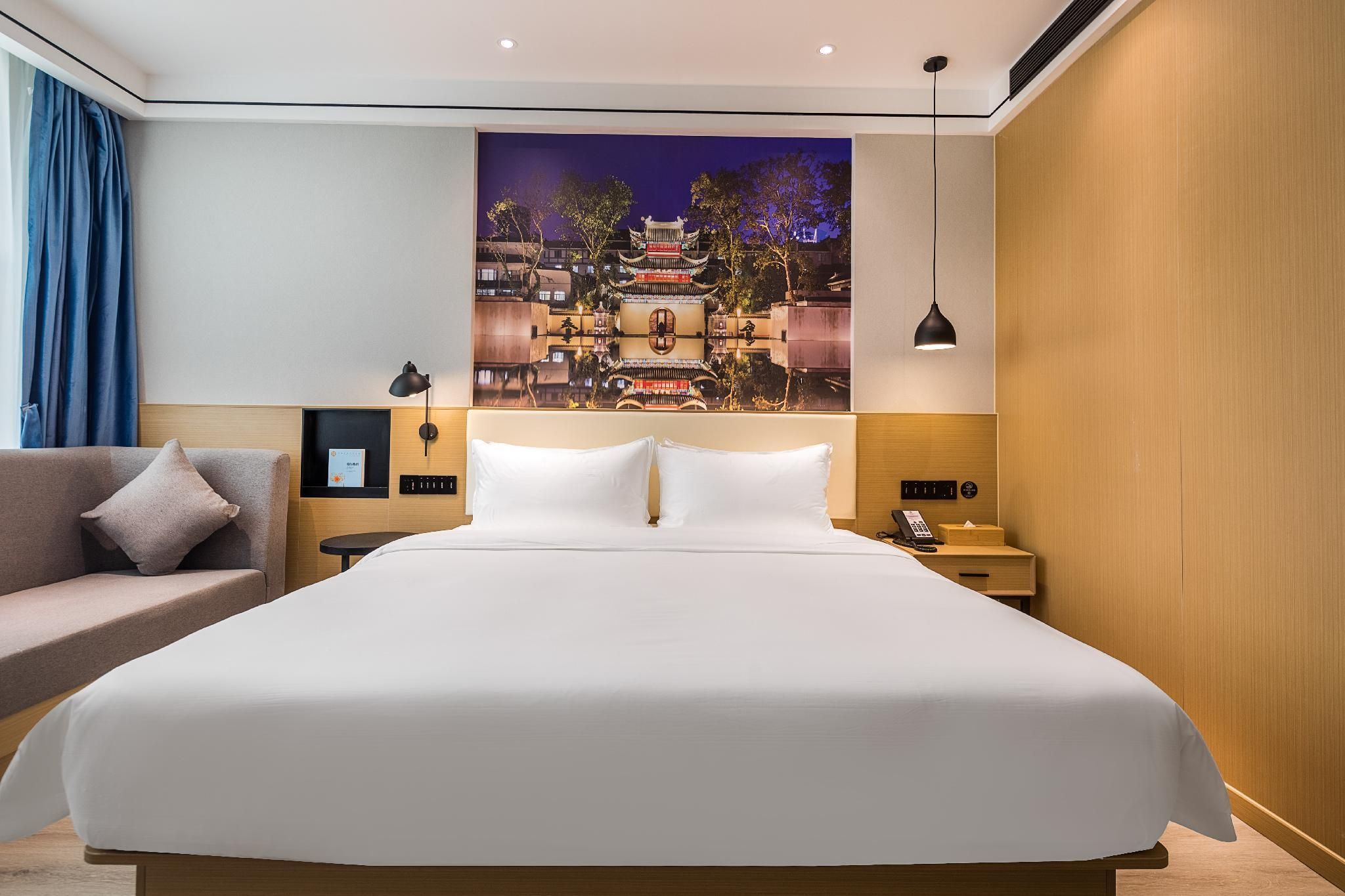 Starway Hotel Nanjing Jingwu Road Hongyang Home City - نانجينغ - غرفة نوم