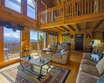 Peaks of Blue with Hot Tub and Theater Room - Sevierville - Living room