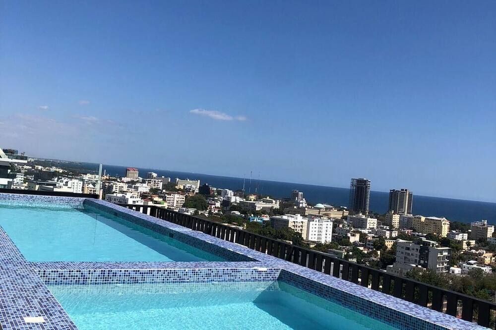 Stylish city condo w/ Pool & Gym panoramic views - Santo Domingo - Piscina