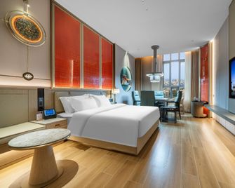 Yue Impression Hotel (Jingzhou High-speed Railway Station Fantawild Branch) - Jingzhou - Schlafzimmer