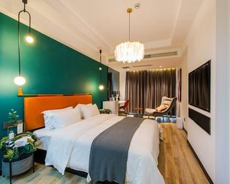 Chongqing Zhumo Apartment (Xinqiao Hospital West Station Branch) - Chongqing - Bedroom