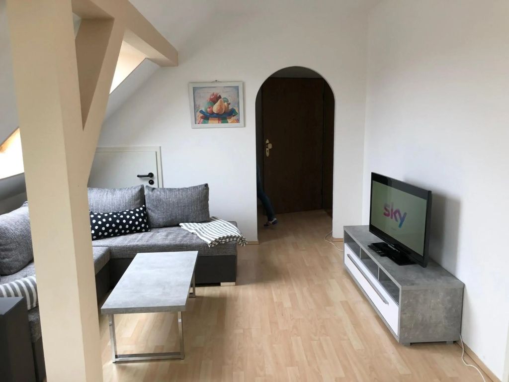 Kuschelige Dachgeschosswohnung Am Clarap - לייפציג - סלון