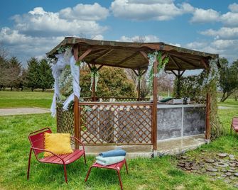 Crazy Villa La Forgé Buffet 41 - Heated pool - Foot - 2h Paris - 30p - La Ville-aux-Clercs - Patio