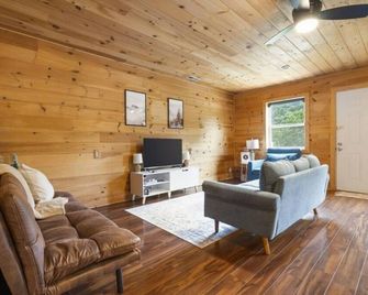 See the Sunrise, Riverfront Cabin #4 on James River, #4 of 5 Cabins - Galena - Living room