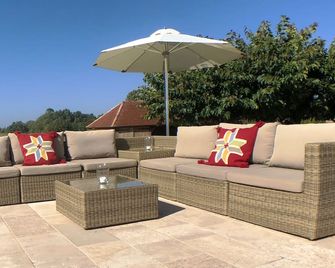 Stunning farmhouse in 15 acres, private heated pool, 6 beds & 4 baths plus annex - Loubes-Bernac - Patio