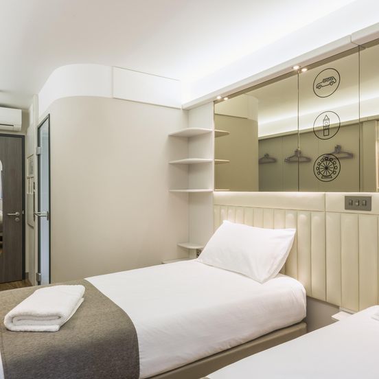 Bedroom view of Point A Hotel Glasgow