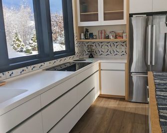 Contemporary house on 8 acres of wild flowers, trees and trails; pet friendly - Littleton - Kitchen