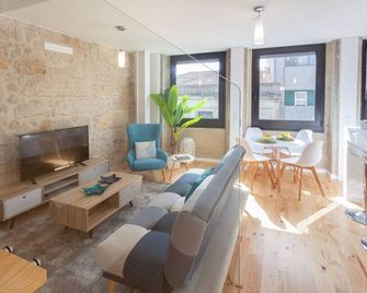 Urban Views Terrace - Duplex Apartment 'Luis I' - Порту - Вітальня