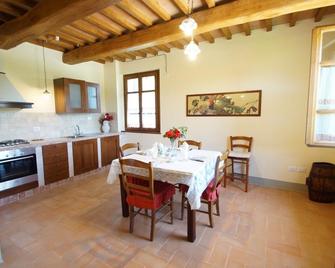 Agriturismo Il Beccafico Alpaca - Gubbio - Eetruimte