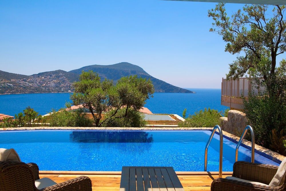 Asfiya Sea View Hotel - Kalkan - Zwembad