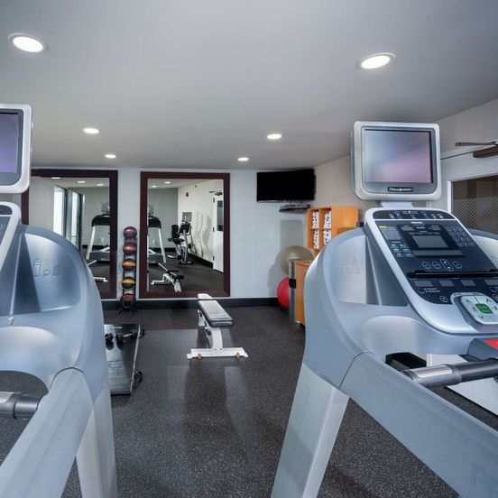 Gym view of Hampton Inn Fall River/Westport