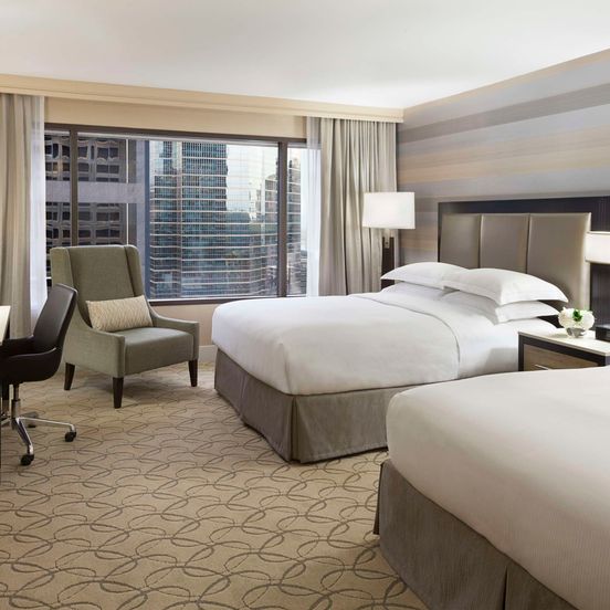 Bedroom view of Hilton Toronto