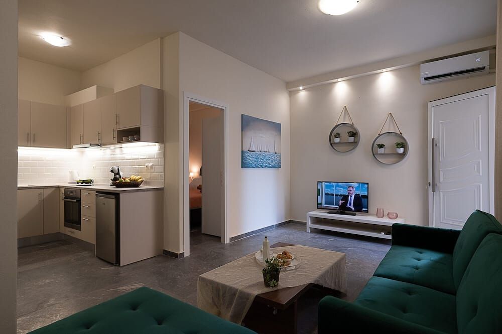 Luxury Apts Heraklion Center - Heraclión - Sala de estar