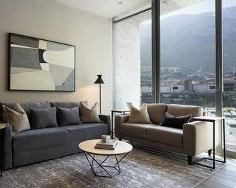 Modern Apartment with Pool and Scenic Views - Santa Catarina - Wohnzimmer