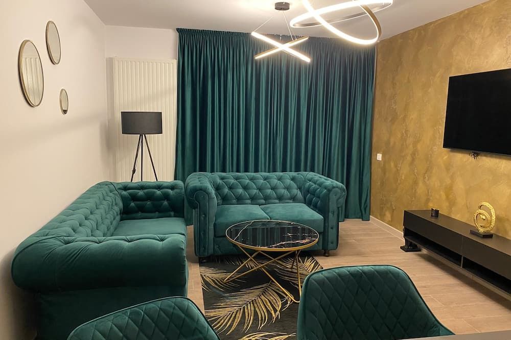 Charming 1-Bed Apartment in Brasov - בראסוב - סלון