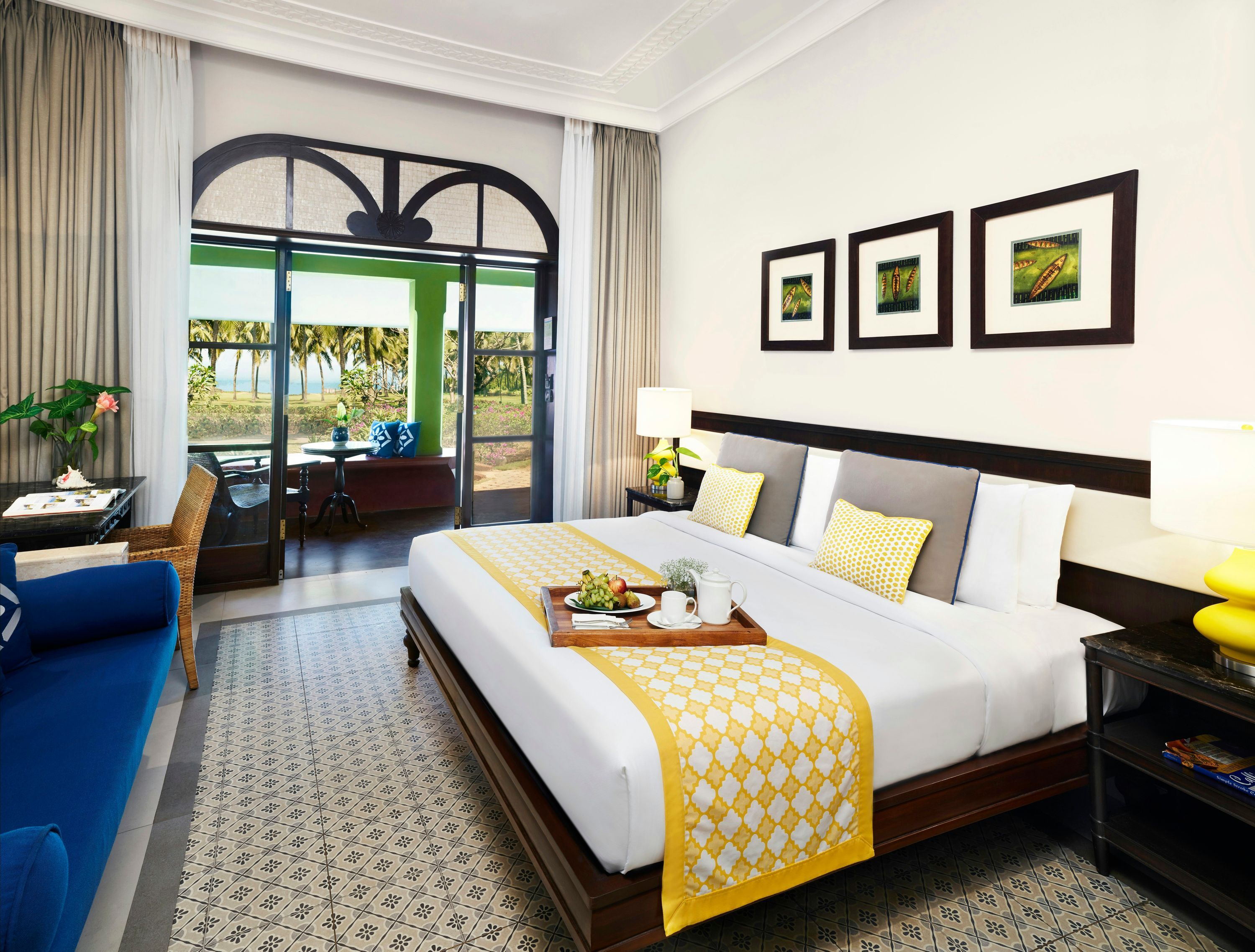 منتجع وسبا تاج هوليداي فيلدج، جوا - كاندوليم - غرفة نوم