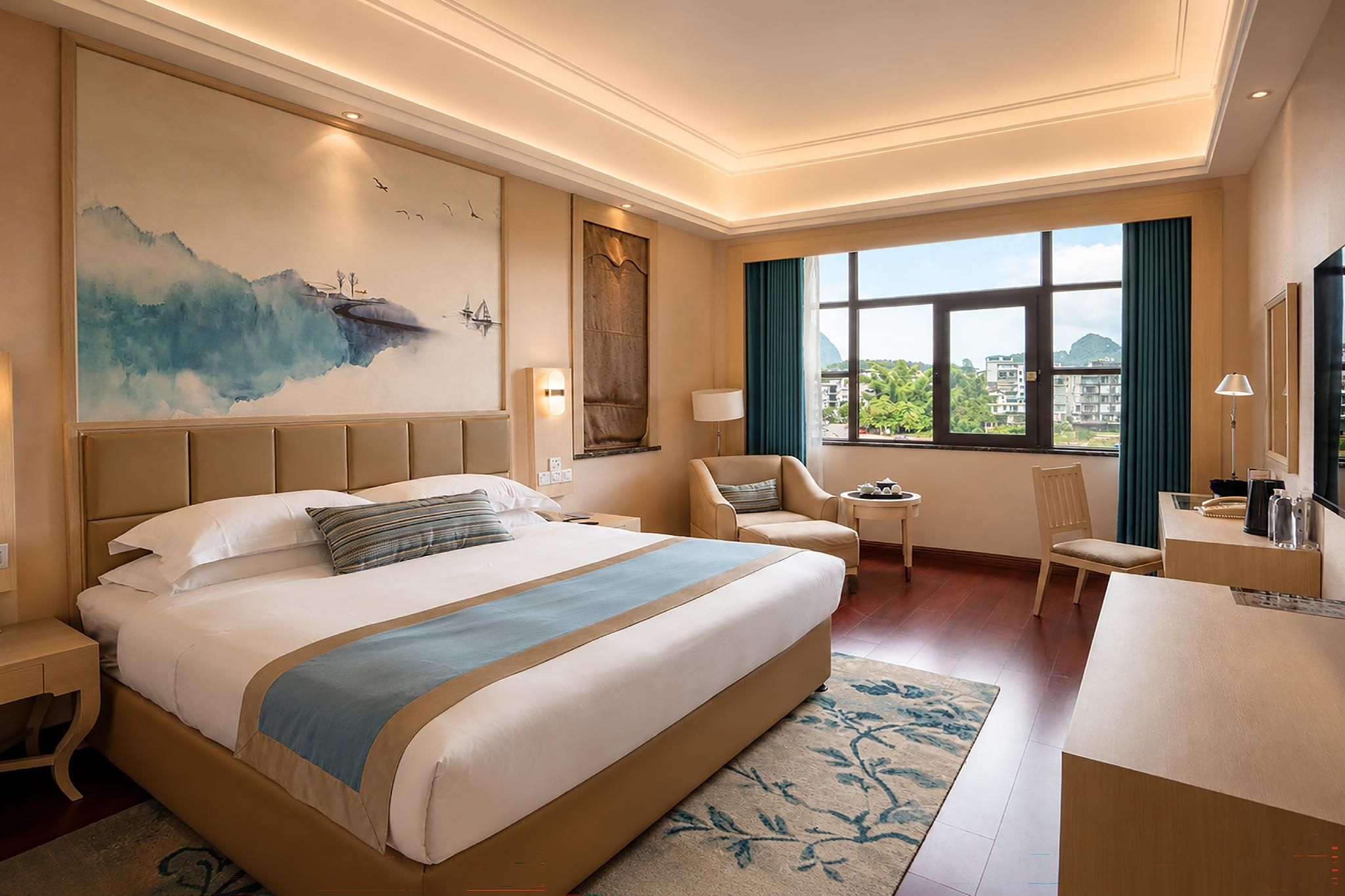 Yangshuo Greenlotus Hotel - גילין - חדר שינה