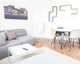 Beautiful 2-bed with large balcony - Copenhague - Sala de estar