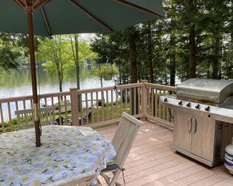 Secluded Waterfront Cabin on North Pond. 30 Minutes to Skiing. - Norway - Balcony